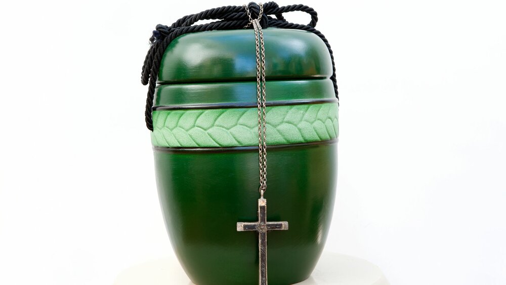 Green Coloured Urn